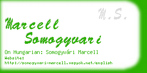 marcell somogyvari business card
