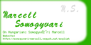 marcell somogyvari business card